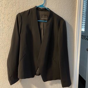 Banana Republic Black Collarless Blazer
